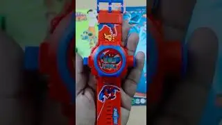 Projector watch💝💝🥰🥰😍😍 Spiderman,ben10,digital light 24 images|smart watch#shorts #watch