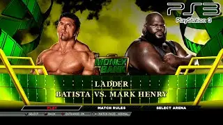 WWE 2K15 PS3 - Batista '03 VS Mark Henry - Ladder [2K][mClassic]