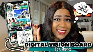 HOW TO Make A Digital Vision Board For Your Phone THAT REALLY WORKS in 2022