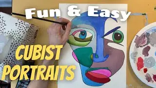 Picasso Faces | Cubist art lesson for kids, teens, and teachers