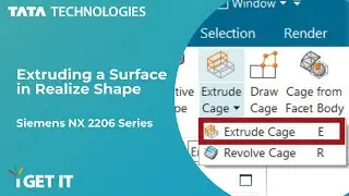 How to Extrude a Surface in Realize Shape | Siemens NX 2206 Series