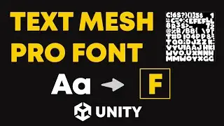 Create Text Mesh Pro Custom Font Asset in unity