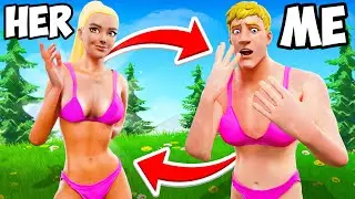 I Pretended To Be MY Girlfriend In Fortnite