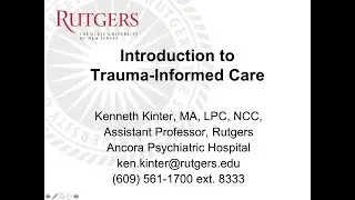 Introduction to Trauma-informed Care (TIC)