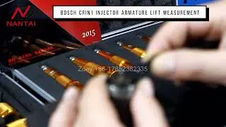 (2) BOSCH CRIN1 injector Armature lift measurement ! Washer Shims Armature Lift Measuring