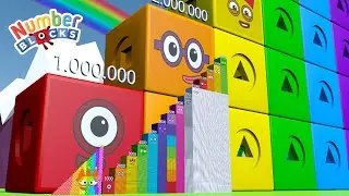 Looking for Numberblocks Step Squad 703 to 14,000 to 14,000,000 BIGGEST Learn to Count Big Numbers!