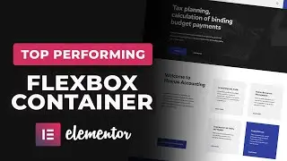 Elementor layout from flexbox container | elementor flex container explained