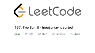 LeetCode Two Sum II Solution Explained - Java