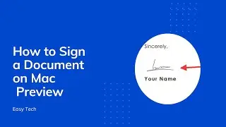 How to Sign a Document on Mac  Preview-Digital Signature