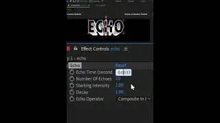 Make Text Echo Hypnotic Loopless After Effects Tutorial 