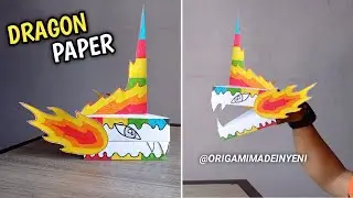 DIY Paper Dragon Puppet Tiktok | How to make a paper Dragon