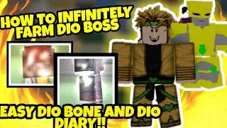 [PJJ] How To Infinitely Farm Dio (EZ Items)(Free Farm)(Project Jojo)