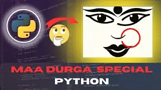 Created Durga Maa | Python Turtle | Web development | Python script | 