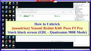 Unbrick Xiaomi Redmi K60/POCO F5 Pro Hard Bricked, Stuck EDL (Black screen - Qualcomm 9008 Mode)