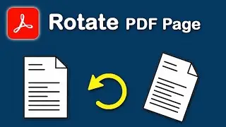 How do I rotate pages on PDF in Adobe Acrobat Pro DC