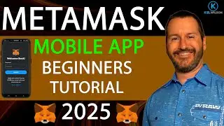 METAMASK MOBILE APP - BEGINNERS TUTORIAL - 2024 - HOW TO USE METAMASK MOBILE APP - CRYPTO WALLET