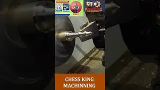 cnc programming - chess king machinning - chess king machinning on cnc machine #cnc  #chessboard