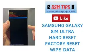 How to Hard Reset Samsung Galaxy S24 ULTRA.