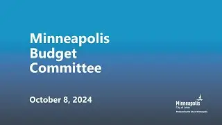 October 8, 2024 Budget Committee