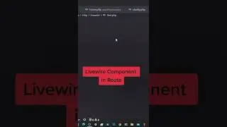 Using Livewire Component un Routs in Laravel #laravel  #webdevelopment #development #tricks #tips