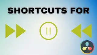 Useful SHORTCUTS to Play Video FORWARDS/BACKWARDS or PAUSE it in DaVinci Resolve 18