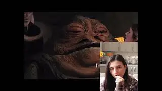 Girl reacts to Jabba licks Leia loop