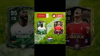 Rudiger 🇩🇪 vs Van Dijk 🇳🇱 #fifa24 #fifa #fifarenderz #fcmobile #fifa #fifamobile