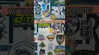 Ang Gaganda ng mga Stickers dito sa  Stand ng Cape Lighthouse Bolinao