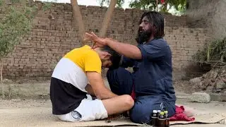 ASMR || DEEP SLEEP MASSAGE BY BENGALI BABA | COSMIC PAKISTANI HEAD MASSAGE | NECK & BACK CRACKS |