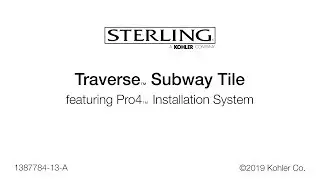 Installation - Traverse Subway Tile featuring Pro4 Installation System