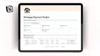 Notion Mortgage Payment Tracker | Complete Overview (Notion Finance Templates)