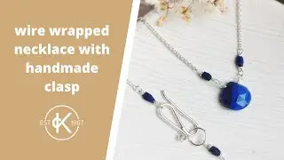 How To Make Wire Wrapped Bead Necklace With Handmade Clasp | Kernowcraft & Cat Stacey Jewellery