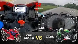 Honda CBR600RR 🆚️ Kawasaki ZX6R | Top Speed & Acceleration 🔥🔥