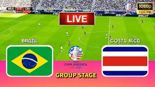 LIVE🔴| BRAZIL vs COSTA RICA - Copa America 2024 | Group Stage | Full Match | Live Football Match