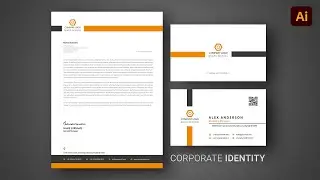 Corporate Identity Design in Adobe Illustrator | Letterhead & Business Card