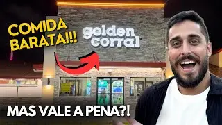 BUFFET LIVRE Comida à vontade nos Estados Unidos - Golden Corral Vale a Pena?!