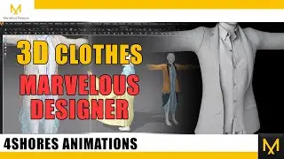 Making Clothes in Marvelous Designer | Stitching Clothes | 4 SHORES ANIMATIONS