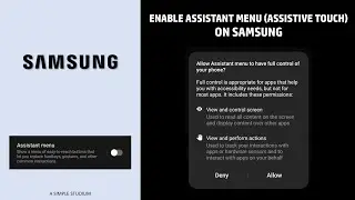 How to Enable Assistant Menu (Assistive Touch) in Samsung 2023