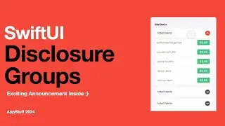 SwiftUI Disclosure Groups + Exciting Announcement!!