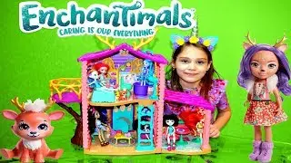 Энчантималс дом Данессы Оленни /Unboxing enchantimals house