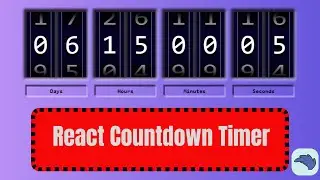 React JS Countdown Timer with zero dependencies | React Components #6