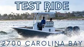 Tidewater 2700 Carolina Bay Sea Trial with Twin Yamaha F250 Engines -  Test Ride in Charleston, SC