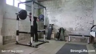 Mehdi Squats 300lb for 5x5 | StrongLifts