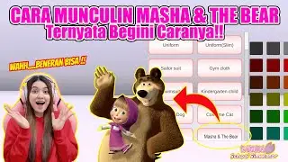 TUTORIAL CARA MUNCULIN KARAKTER MASHA & THE BEAR!! BENERAN BISA!! SAKURA SCHOOL SIMULATOR - PART 533