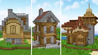 Лучшие Стартовые Дома для выживания в майнкрафт!