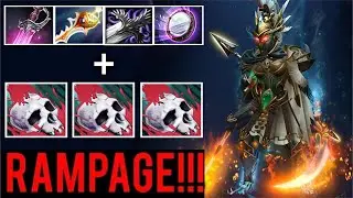 RAMPAGE! 1 Sec Delete Enemy Most Imba Khanda + Rapier PA Mirror Shield vs Sven Late WTF Dota 2