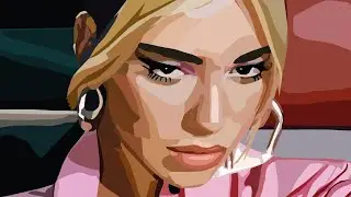 Dua Lipa Digital Drawing (Star Illustration Ep3)