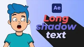 Text Animation with Long Shadow: After Effects Tutorial [2024]