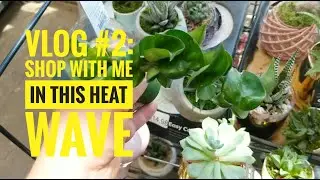 VLOG #2: SHOP WITH ME IN THIS HEAT WAVE | plants & planters in 5 stores