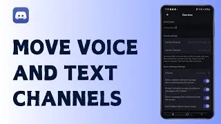 How to Move Voice and Text Channels on Discord